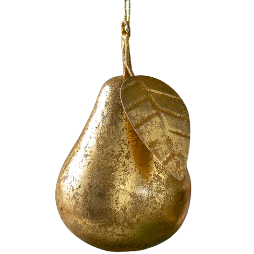 Gilded Pear Ornament