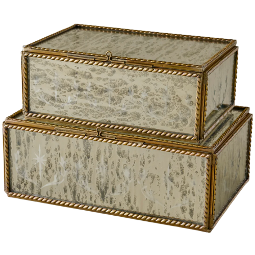 Magnolia Helana Mercury Glass Accent Box