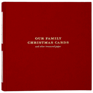 Luxe Christmas Card Keepsake Book Cheree Berry