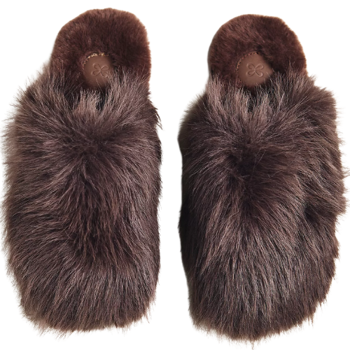 Anthropologie (US) Maeve Fuzzy Faux Fur Slippers