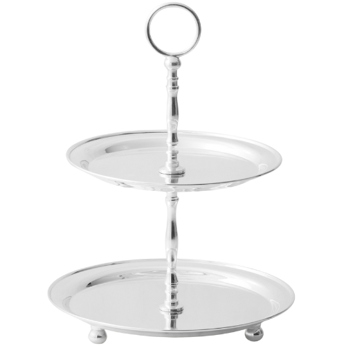 Williams-Sonoma Heirloom Silver 2-Tiered Stand