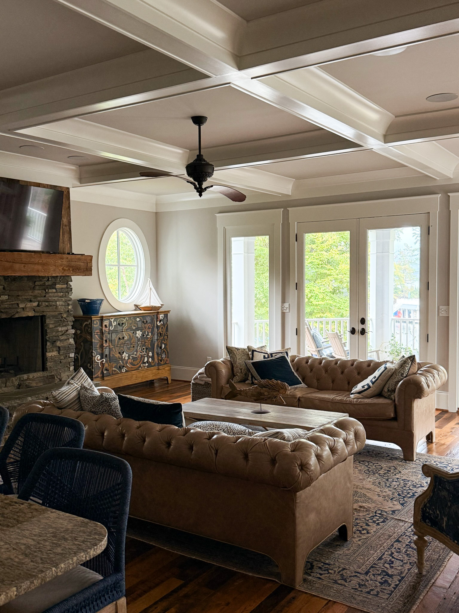 Merrimore lake house original living room