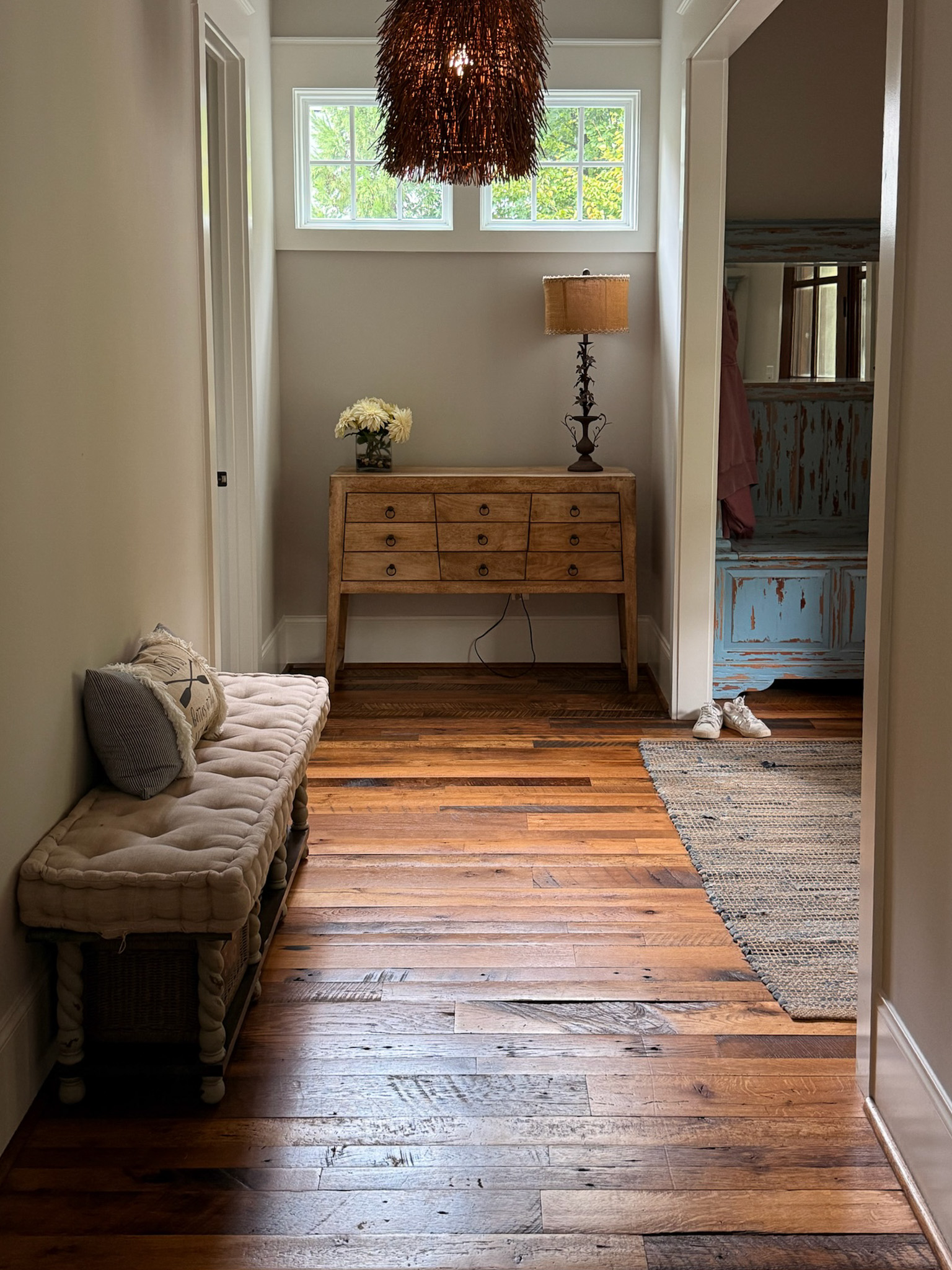 Merrimore lake house original hallway