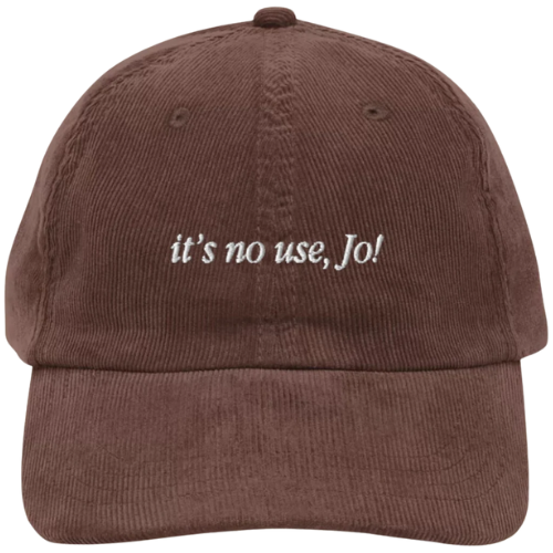 Etsy (US) Little Women It's No Use Jo Corduroy Embroidered Hat
