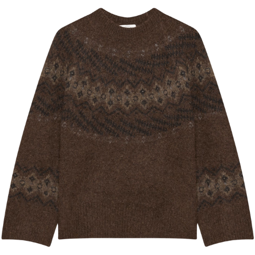Aritzia Harlow Sweater $178 Extra-fine merino wool crewneck with Fair Isle jacquard