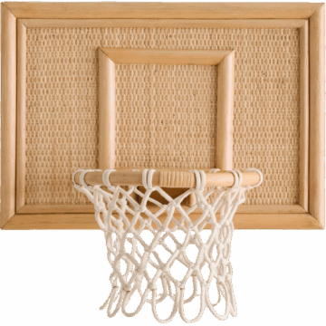 Pottery Barn Kids Natural Wood Basketball Hoop