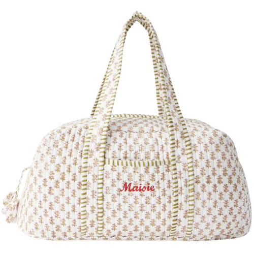 Mark and Graham Block Print Duffle Bag