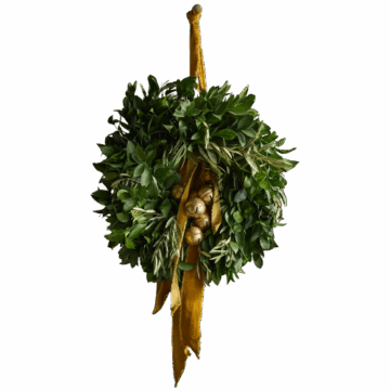 Terrain Fresh Ruscus + Olive Leaf Wreath