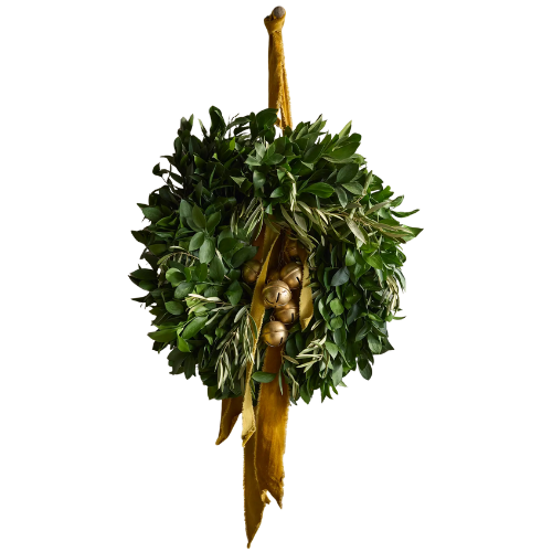 Terrain Fresh Ruscus + Olive Leaf Wreath