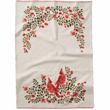 Rifle Paper Co. Holiday Tea Towel - Cardinals