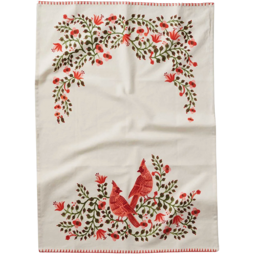 Rifle Paper Co. Holiday Tea Towel - Cardinals