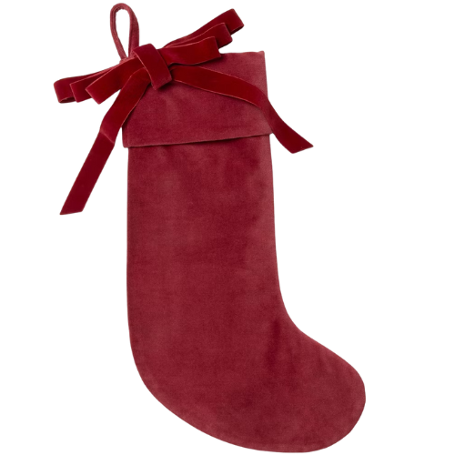 Target Velvet Bow Stocking Red - Threshold McGee