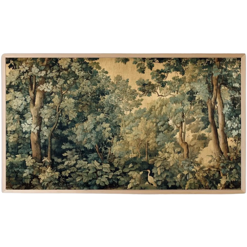Etsy Vintage Forest Tapestry Frame TV Art: Rustic Autumn Landscape