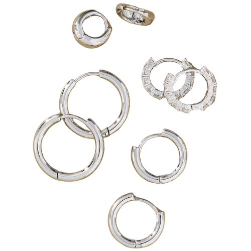 Anthropologie (US) Classic Huggie Hoop Earrings, Set of 4