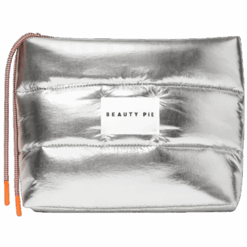 Beauty Pie (US) The Perfectly Puffy Silver Beauty Bag