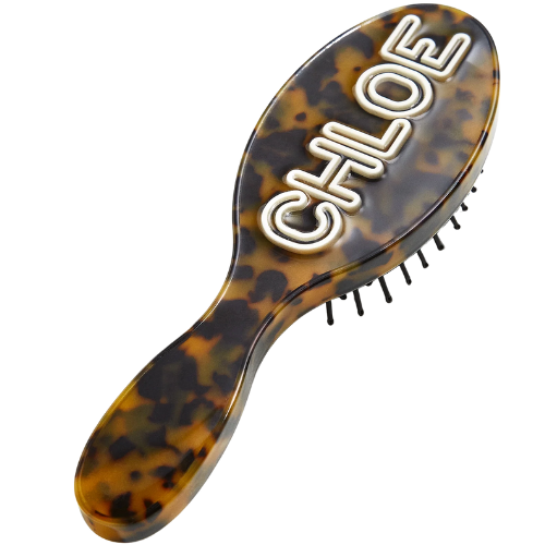BaubleBar Mini Fine Line Custom Hair Brush - Tortoise/White