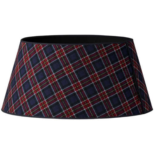 Target Christmas Roll Up Plaid Tree Collar Blue - Wondershop