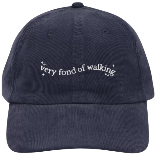 Etsy (US) Pride & Prejudice Fond of Walking Vintage Embroidered Corduroy Dad