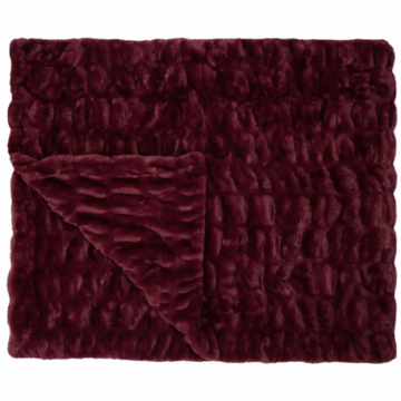 Lola Blankets Burgundy