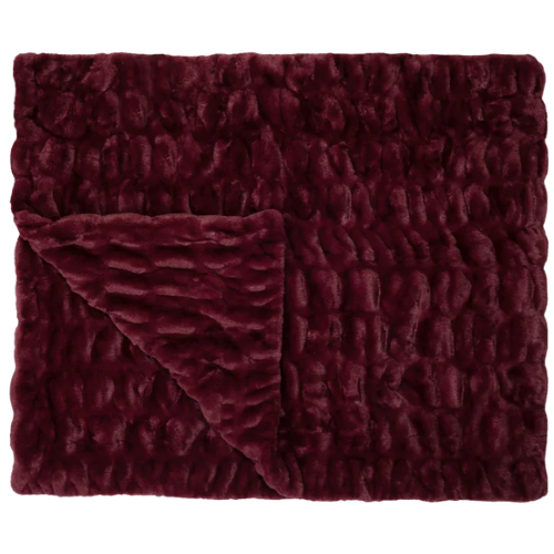 Lola Blankets Burgundy