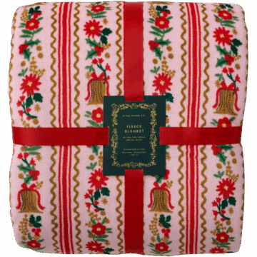 Rifle Paper Co. Fleece Blanket - Holly Jolly