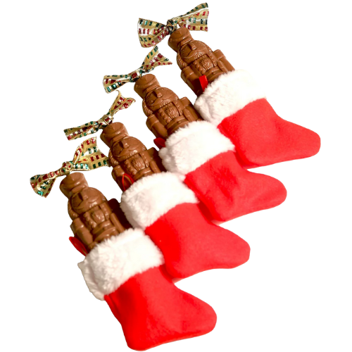 Macy's Betsy Ann Chocolate Nutcracker Stocking, Pack of 4