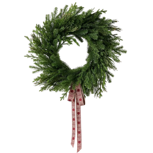 Target Mcgee 26" Fresh Cut Pine Holiday Wreath - Threshold