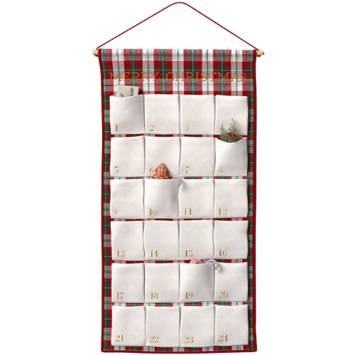 Oversized Merry Christmas Countdown Calendar Cream - Threshold