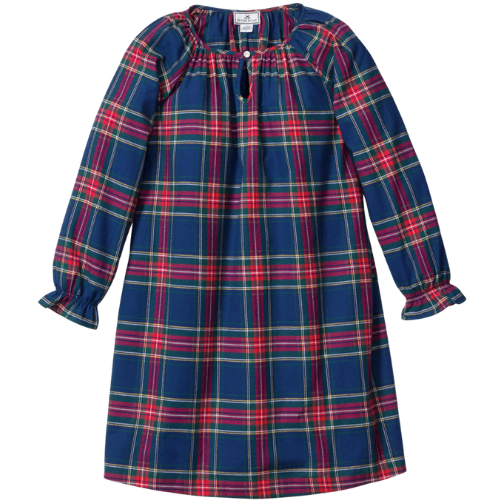 Petite Plume Girl's Brushed Twill Delphine Nightgown in Windsor Tartan