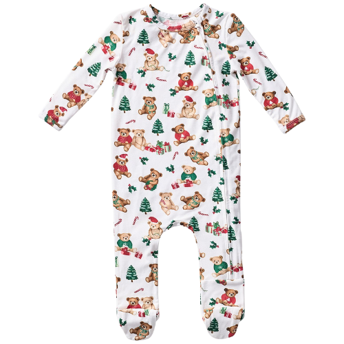 Pottery Barn Kids Holiday Teddy Bears Baby Pajama