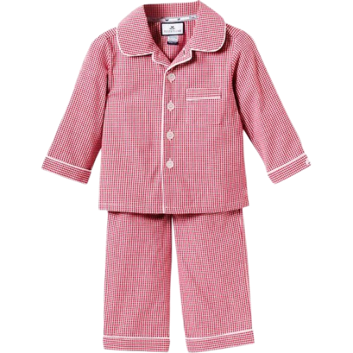 Maisonette Red Mini-Gingham Pajamas Petite Plume