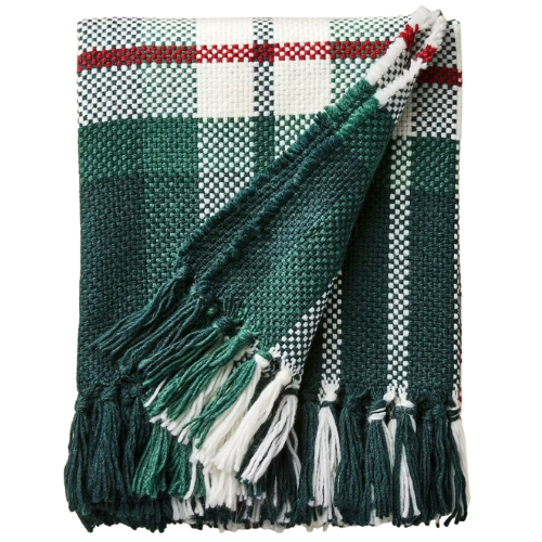 50"x60" Chunky Plaid Throw Blanket Red/Green - Hearth & Hand™ with Magnolia Target