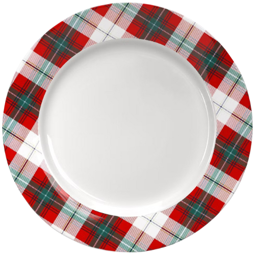 10.8" Stoneware Plaid Dinner Plate - Threshold plaid Target