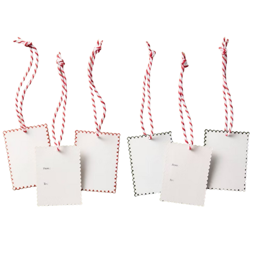 12pc Paper Gift Tag Toppers White - Hearth & Hand™ with Magnolia Target
