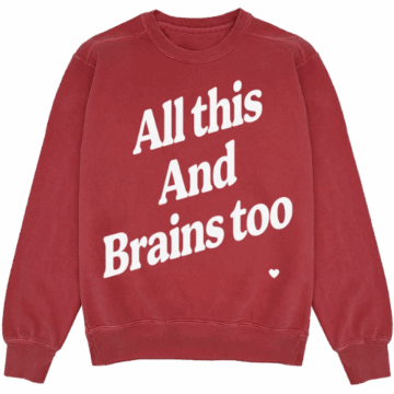 Shop Kristin Jones All This And Brains Too Crewneck