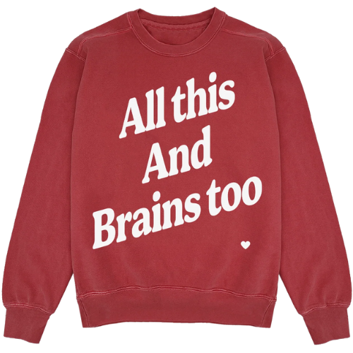 Shop Kristin Jones All This And Brains Too Crewneck