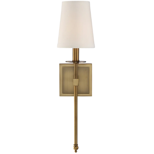 Savoy House Monroe 1-Light Wall Sconce in Warm Brass