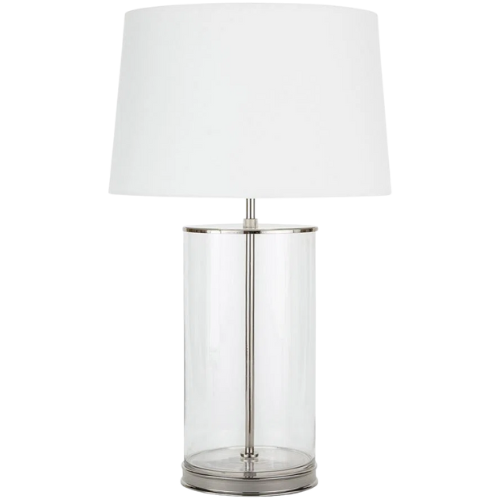 Magelian Glass Table Lamp (Polished Nickel) Wayfair
