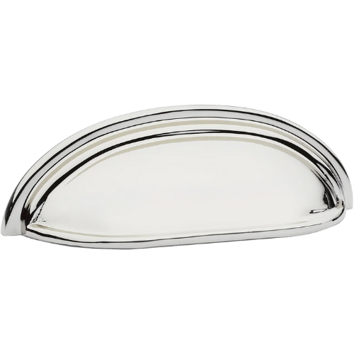 Cup Cabinet Pull in Polished Nickel