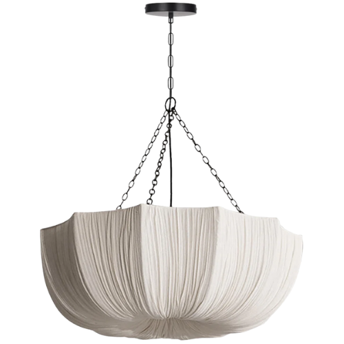 Three Light Pendant Light Indoor Bowl Fabric Kitchen Island Wayfair