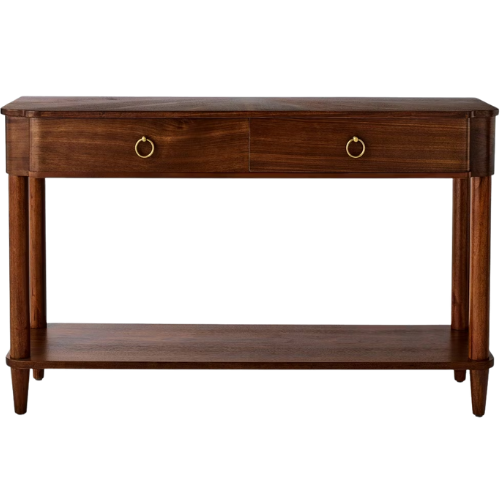 Target Nephi Console Table with Two Drawer Walnut Studio McGee