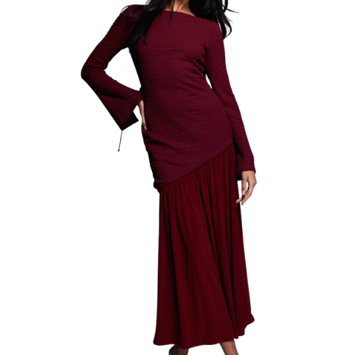 Pleated Hem Maxi Dress ASOS