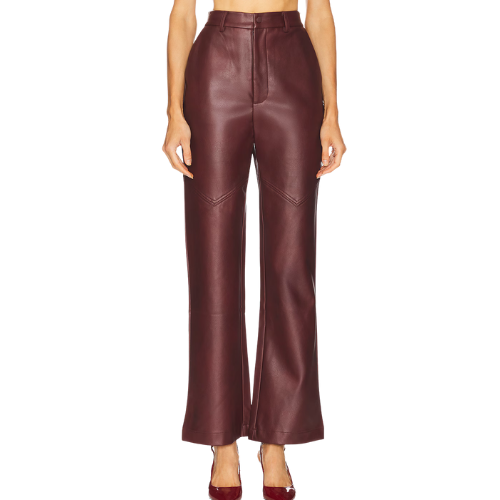 Karson Faux Leather Pant Bardot Revolve
