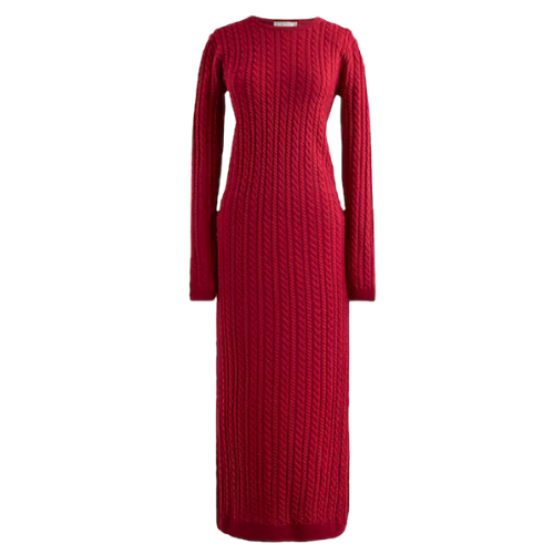 Cable-knit sweater-dress J.Crew