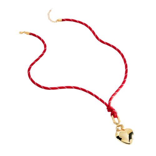 Heart Pendant Cord Necklace Free People