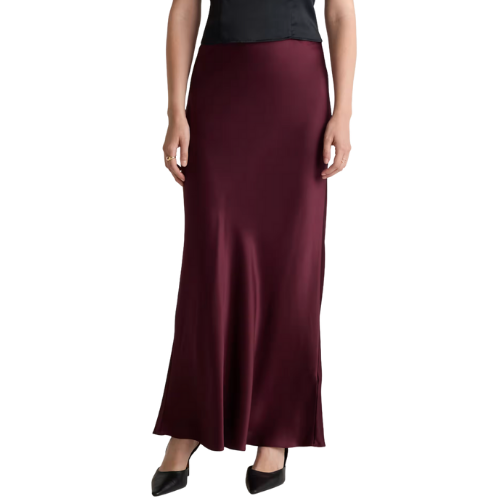 Silk Maxi Skirt Quince