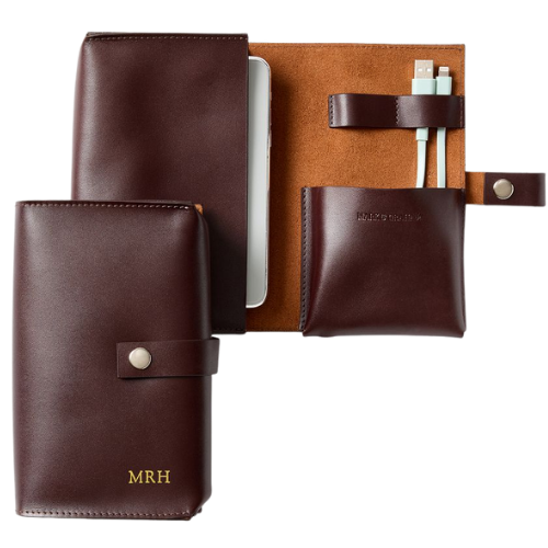 Leather Travel Tech Organizer Mark and Graham