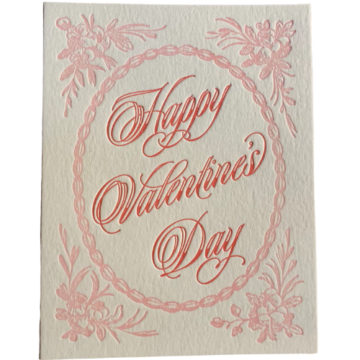 Valentine Letterpress Card Etsy