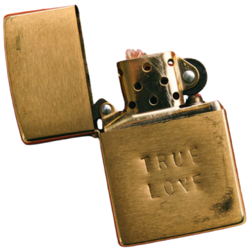 Hand Stamped "true love" Zippo Lighter Imogene + Willie