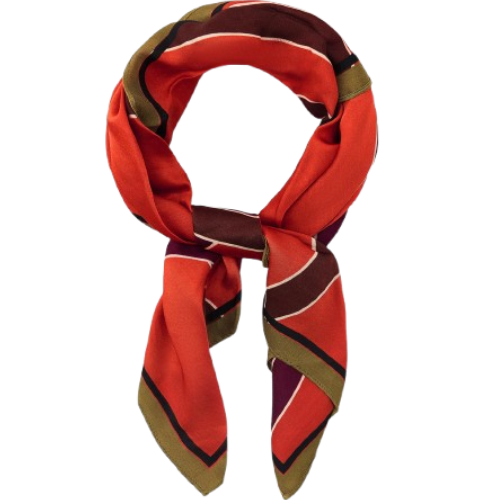 100% VISCOSE STRIPED PRINT SCARF ZARA